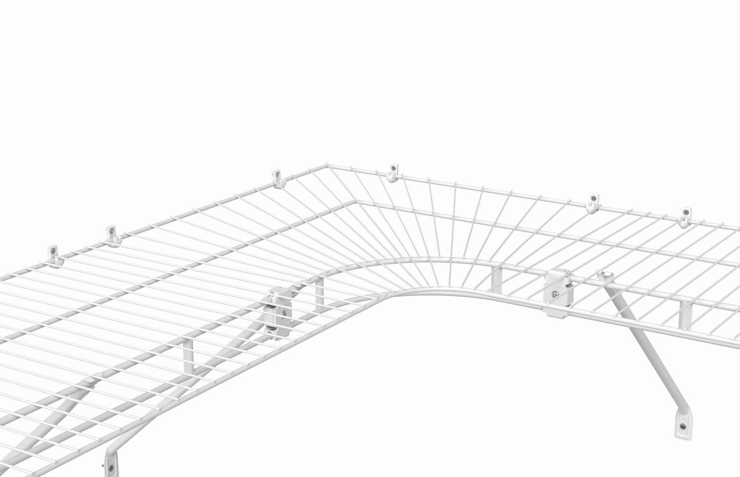 ClosetMaid 12 In. Shelf & Rod Wire Closet Corner Shelf Kit