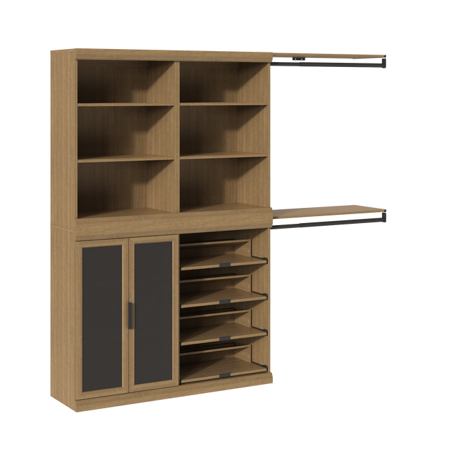 2 Shelf, 1 Door, 1 Shoe & 2 Hanging Units Combo