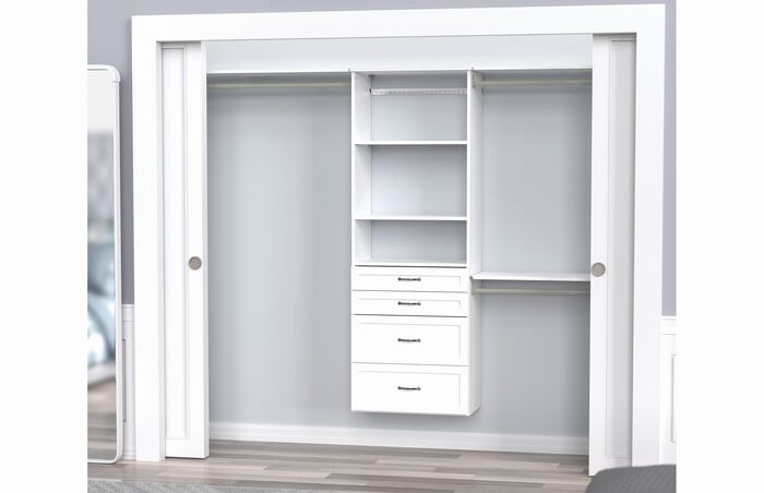 25" Hanging Tower + 3 Top Shelves + 4 Drawers Kit image number 2
