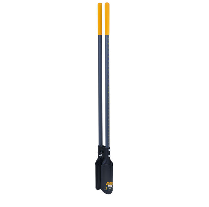 Post Hole Diggers with Ruler and Cushion End Grips on Fiberglass Handles