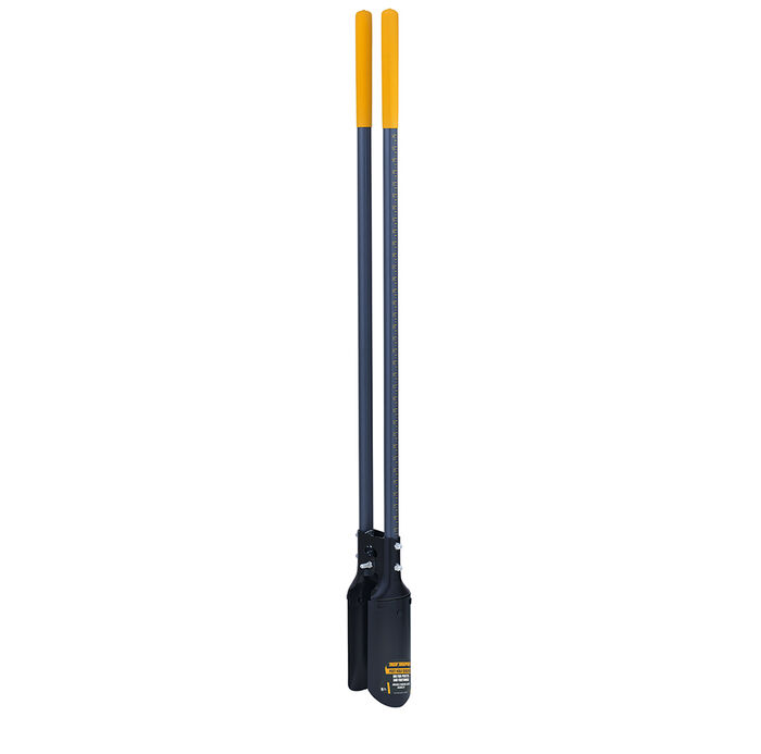 Post Hole Diggers with Ruler and Cushion End Grips on Fiberglass Handles image number 0