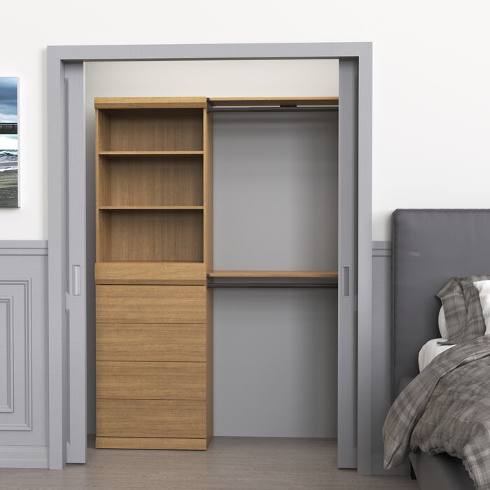 1 Shelf, 1 Drawer & 2 Hanging Units Combo image number 2
