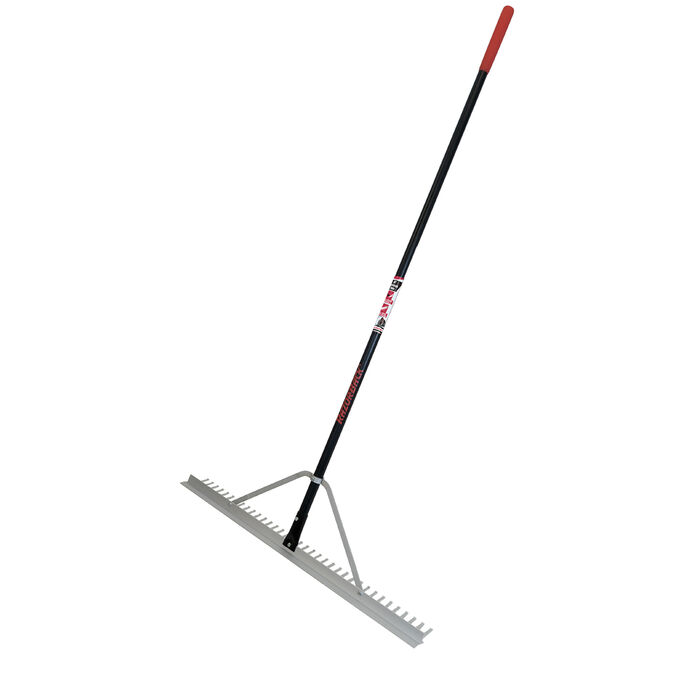 36 Inch Aluminum Landscape Rake, with Aluminum Handle and End Grip image number 0