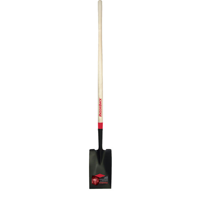 Border Spade with Wood Handle