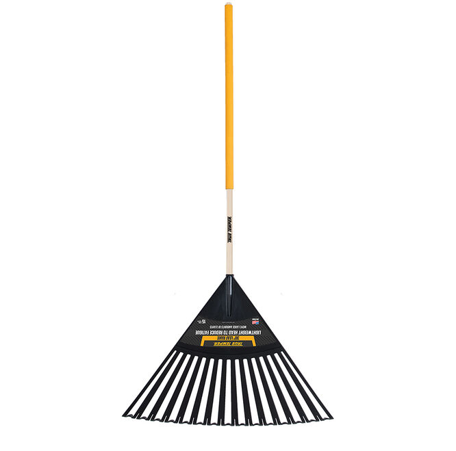 30 Inch Clog Free Poly Leaf Rake