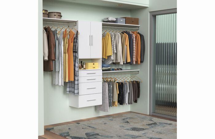 25" Hanging Tower + 3 Top Shelves + 4 Mod Drawers + Mod Door Pair Kit image number 3
