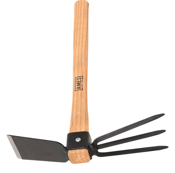 Hoe/Cultivator Combo with Wood Handle image number 0