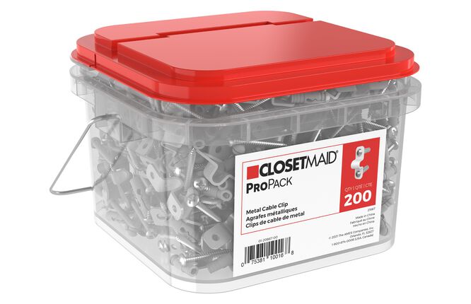 Cable Clips w/Hardware ProPack 200Ct
