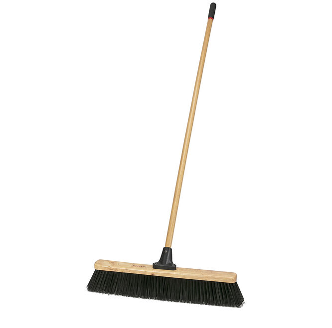 24 IN Outdoor Use Heavy-Duty Push Broom with Unbreakable Connector