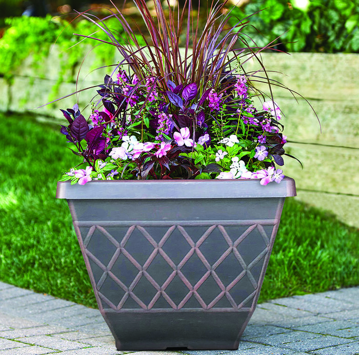 16" Lacis Square Planter image number 2