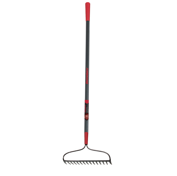 15 Tine Bow Rake, Forged, with Fiberglass Handle, and Cushion Grip image number 0