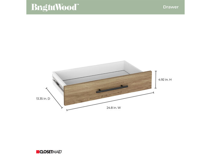 BRIGHTWOOD 25 IN X 10 IN MODERN DRAWER SAND image number 1
