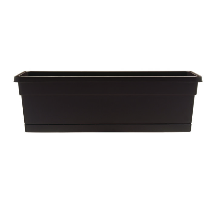 24" Rolled Rim Window Box w/ Attached Tray image number 0