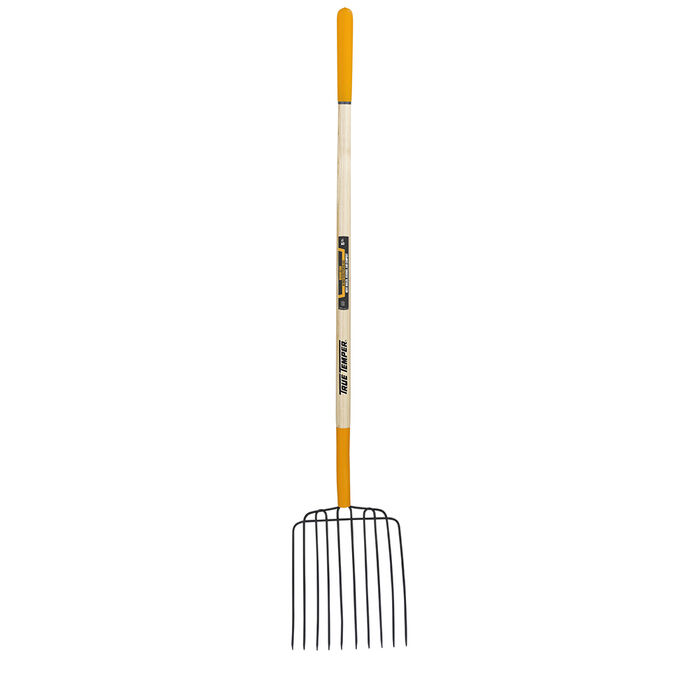 10-Tine Bedding Fork with Cushion End Grip on Hardwood Handle image number 0