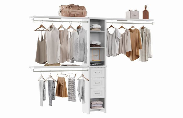 1 Narrow Tower 3 Top Shelf 3 Drawer Kit image number 1