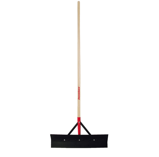 24 Inch Barn Scraper, with Wood Handle