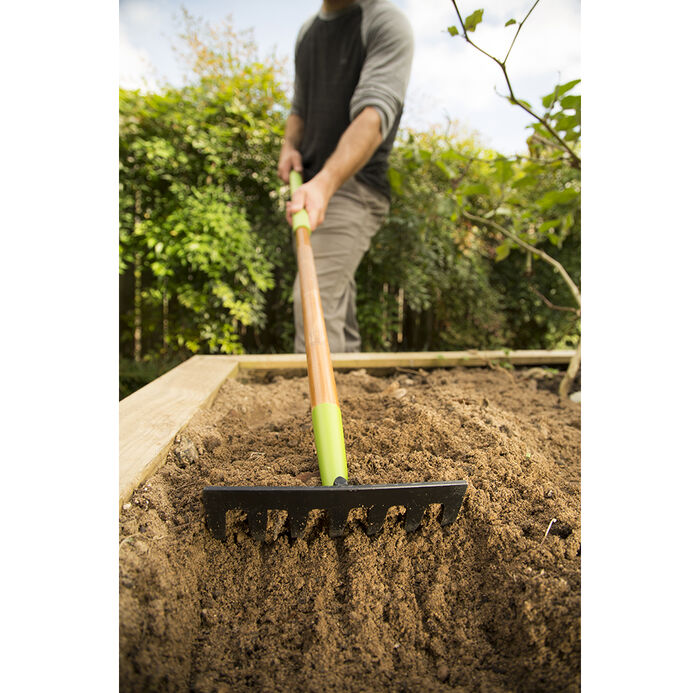 7-Tine Welded Floral Level Rake image number 1