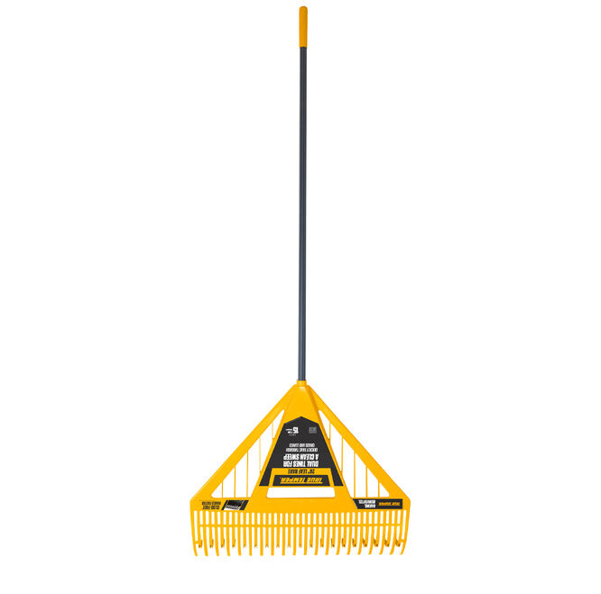 26 Inch Dual Tine Poly Leaf Rake