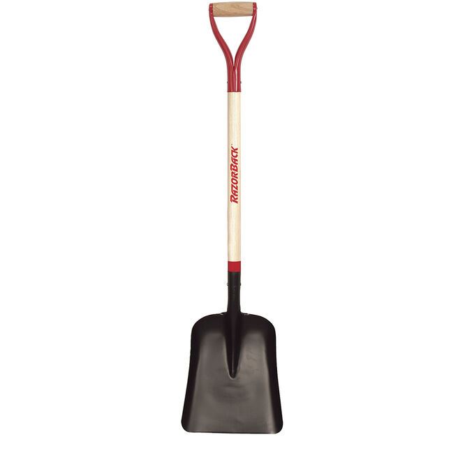 #2 General Purpose Steel Scoop with Wood Handle and Steel D-Grip