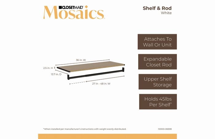 Mosaics Shelf and Rod image number 4