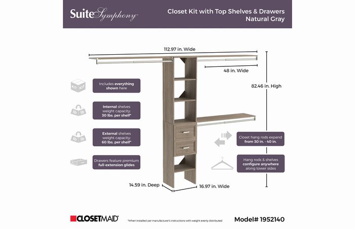 16" Organizer + 2 Drawers image number 3