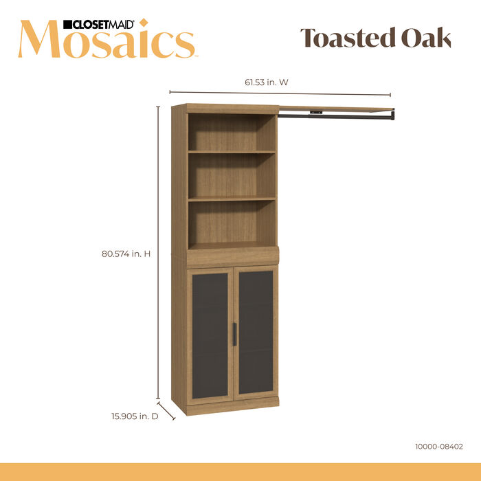 1 Shelf, 1 Door & 1 Hanging Unit Combo image number 3