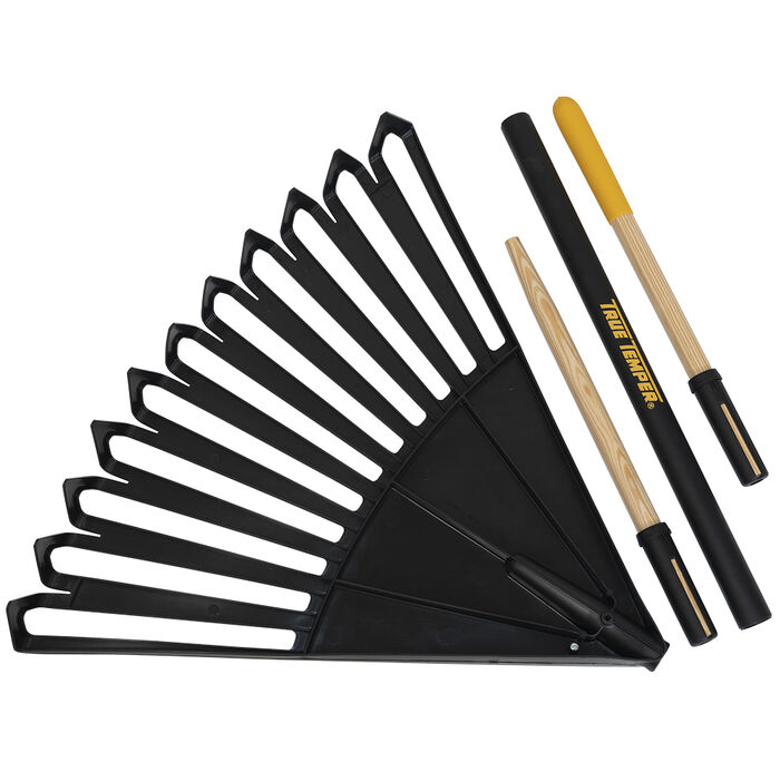 24" Poly Clog Free Leaf Rake image number 5