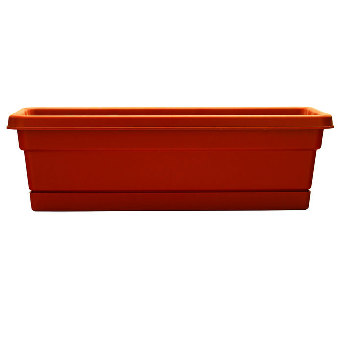 24" Rolled Rim Window Box w/ Attached Tray image number 0