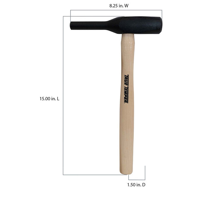 TOUGHSTRIKE Back-Out Punch, 1" Diameter, Hickory Handle image number 1
