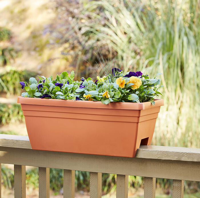 24" Sonoma Deck Rail Planter image number 1