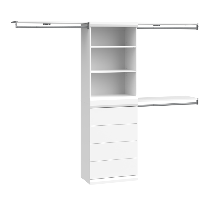 1 Shelf, 1 Drawer & 3 Hanging Units Combo image number 0