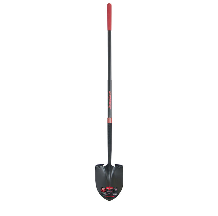 Round Point Shovel, SuperSocket and PowerStep ,  Fiberglass Handle with Mid-Grip and Cushion Grip image number 0