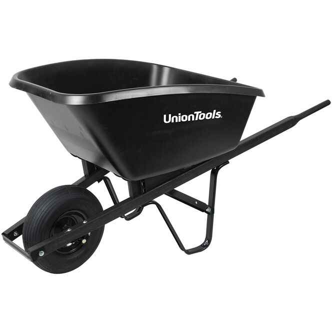 5 cubic foot poly wheelbarrow