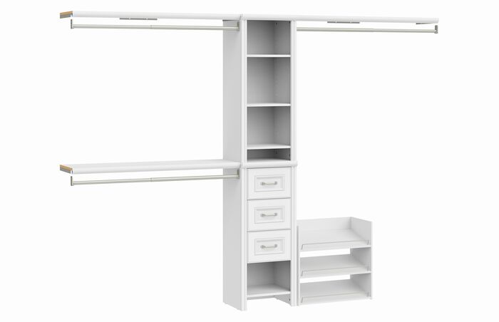 1 Narrow Tower 3 Top Shelf 3 Drawer 1 Shoe Unit Kit image number 0