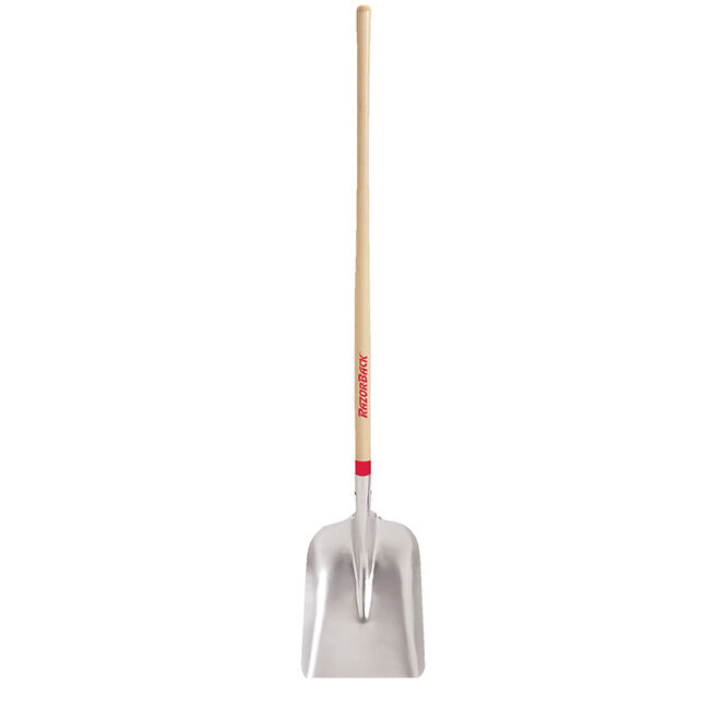 General Purpose Aluminum Scoop with Wood Handle