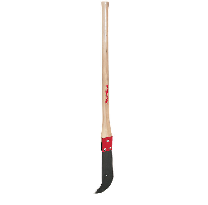 16-In Double Edge Weed and Brush Cutter with Wood Handle