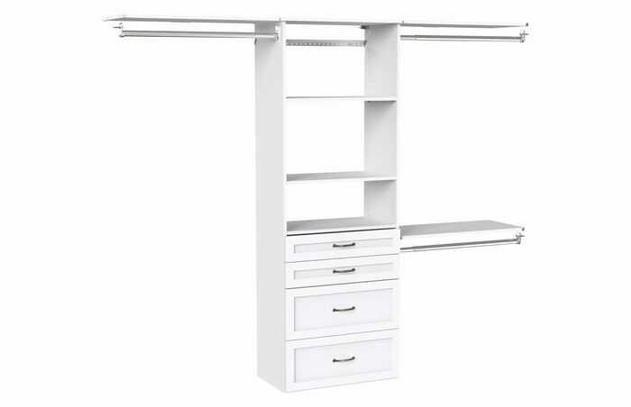 25" Hanging Tower + 3 Top Shelves + 4 Drawers Kit image number 0