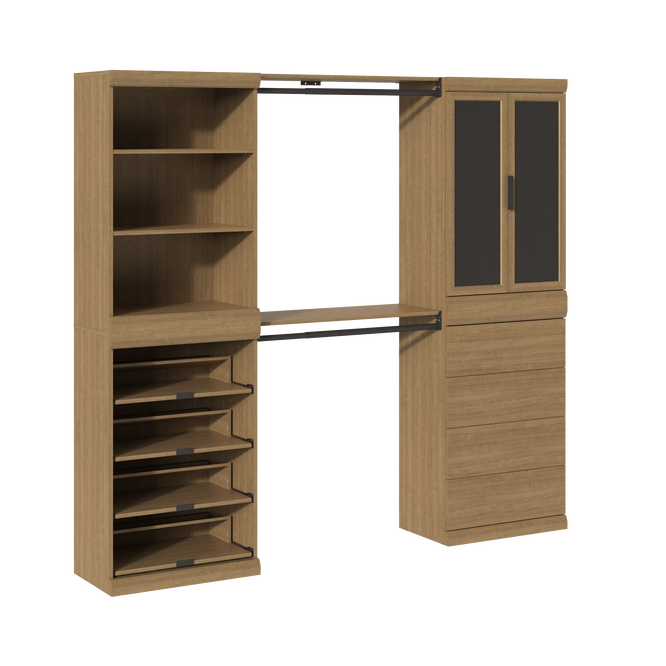1 Shelf, 1 Door, 1 Shoe, 1 Drawer & 2 Hanging Units Combo