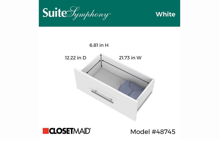 25 In. W x 10 In. D Modern Drawer image number 2
