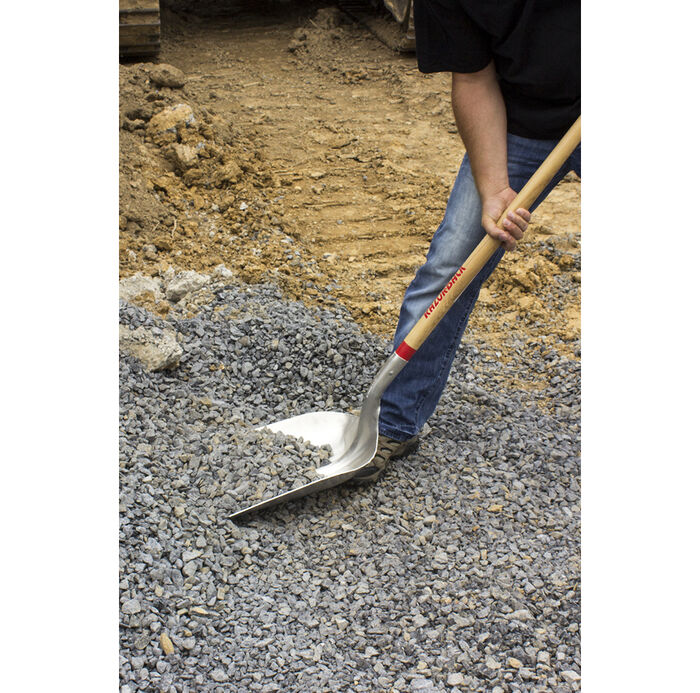#10 Western Pattern Aluminum Scoop with Wood Handle image number 2