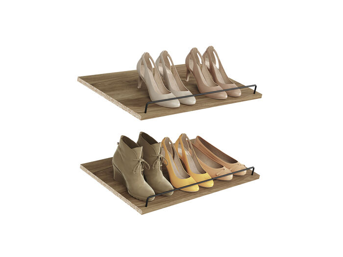 BRIGHTWOOD 25 IN SHOE SHELVES PAIR SAND image number 3