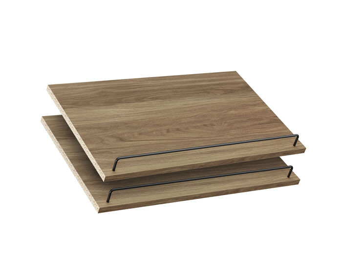BRIGHTWOOD 25 IN SHOE SHELVES PAIR SAND image number 0