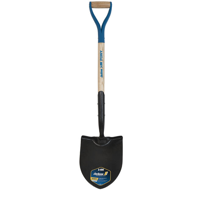 Round Point Shovel with Solid Shank and Armor D-grip