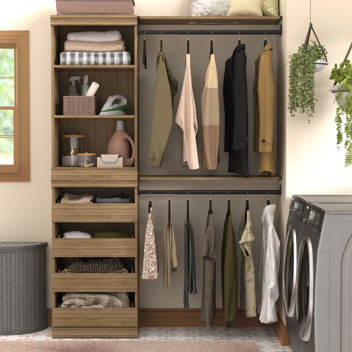 Shelf, Drawer & Two Hang Rod Kit image number 1