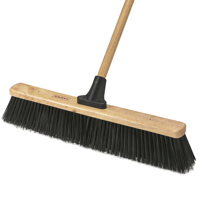 24 IN Outdoor Use Heavy-Duty Push Broom with Unbreakable Connector image number 1