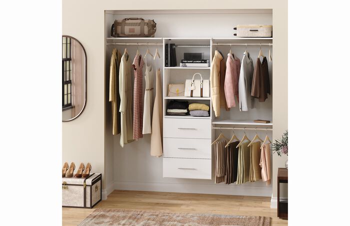 25" Hanging Tower + 3 Top Shelves + 3 Mod Drawers Kit image number 3