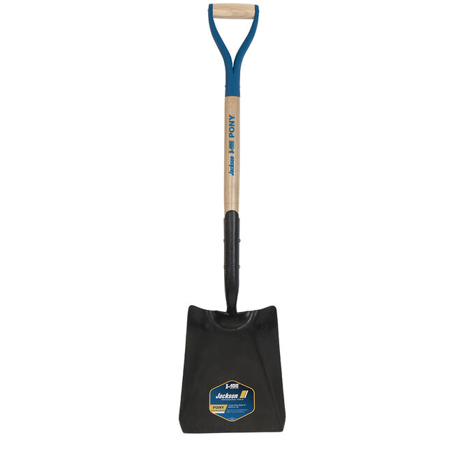 Square Point Shovel with Solid Shank, No-step, and Armor D-grip