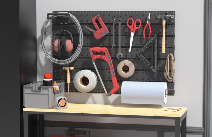 33 IN ProGarage Tool Slatwall image number 5