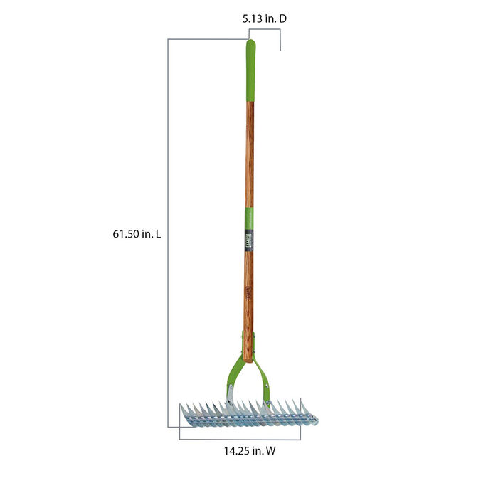 15 in. Adjustable Thatch Rake image number 1