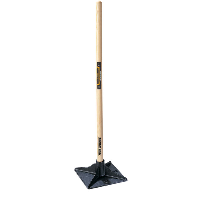 8-Inch x 8-Inch Tamper with Hardwood Handle image number 0